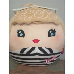 Barbie Plush Cutopia Doll in Black & White Stripes w/Blonde Hair in Ponytail NWT